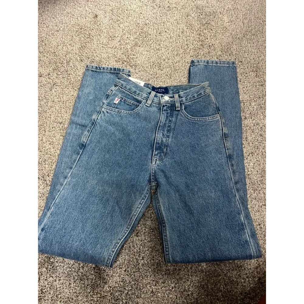 Guess Vintage dead stock 24 long jeans narrow leg 90's - Picture 3 of 8